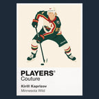 Kirill Kaprizov Wild Ice Hockey Icon Frame Men's T-Shirt – image 8