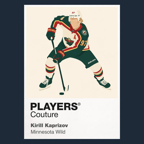 Kirill Kaprizov Wild Ice Hockey Icon Frame Men's Hoodie – image 1