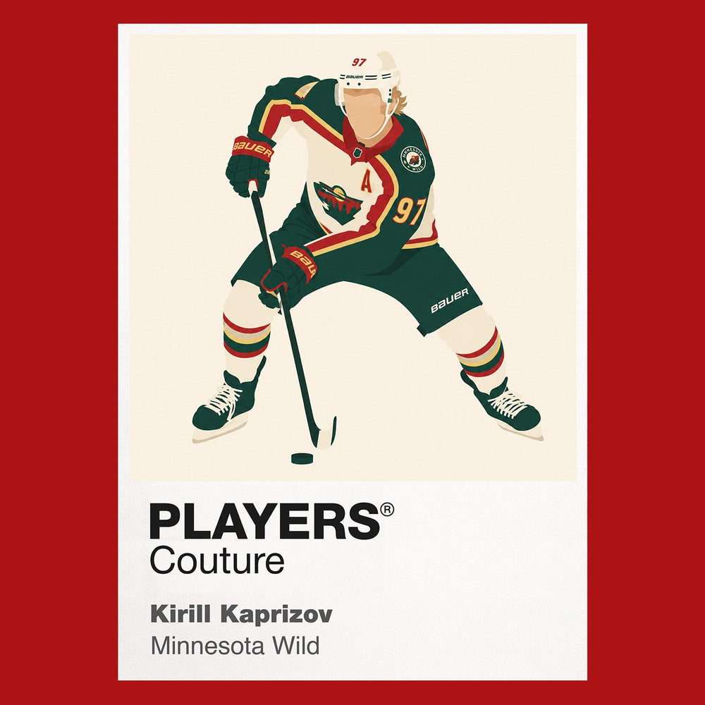 Kirill Kaprizov Wild Ice Hockey Icon Frame Men's Hoodie – image 7