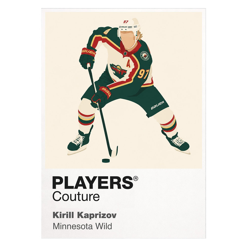 Kirill Kaprizov Wild Ice Hockey Icon Frame Men's T-Shirt – image 1