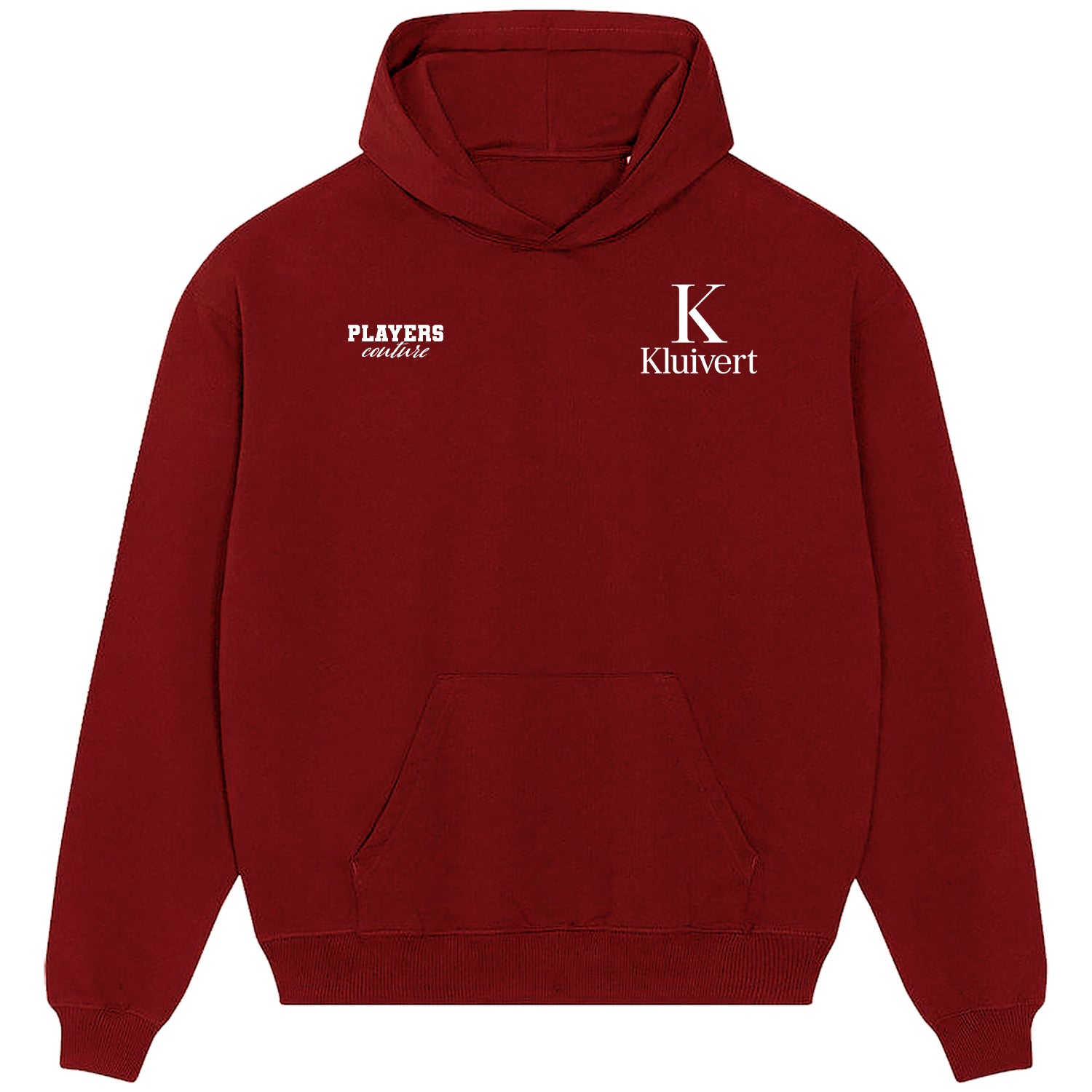 Kluivert Logo Players Couture Men's Casual Hoodie Red