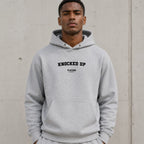Knocked Up name-print hoodie - grey