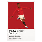 Kobbie Mainoo Manchester United Icon Frame — White