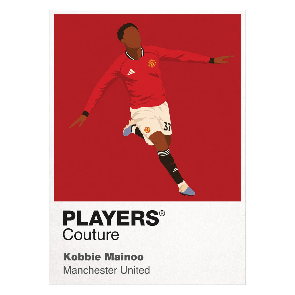 Kobbie Mainoo Manchester United Icon Frame — White
