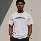 Kobbie Mainoo Men's T-Shirt — lifestyle photo, White t-shirt