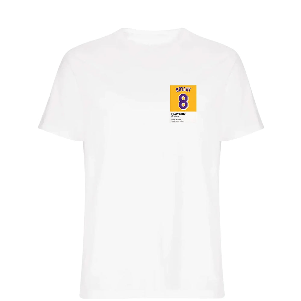 Kobe Bryant 8 t-shirt – white men's t-shirt featuring the Kobe Bryant 8 Players Couture logo