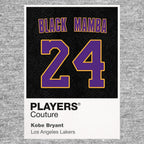 Kobe Bryant 24 Black Mamba Jersey Frame Men's T-Shirt – black close-up detail shot of the Kobe Bryant 24 Black Mamba Players