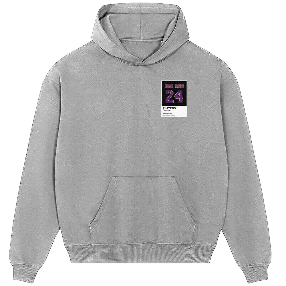 Kobe Bryant Black Mamba 24 hoodie – black men's hoodie featuring the Kobe Bryant Black Mamba 24 Players Couture logo