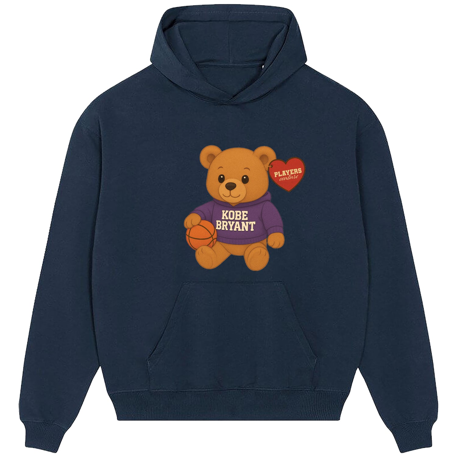 Kobe Bryant Bear Logo Players Couture Men's Casual Hoodie