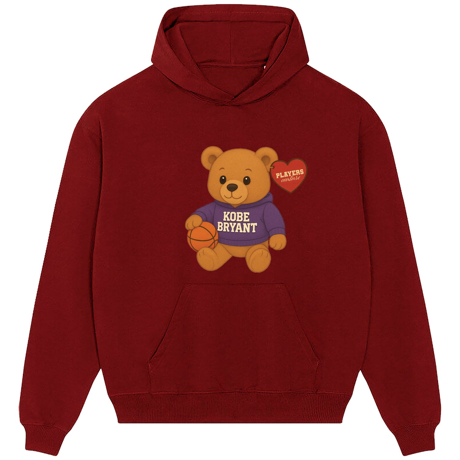 Kobe Bryant Bear Logo Players Couture Men's Casual Hoodie