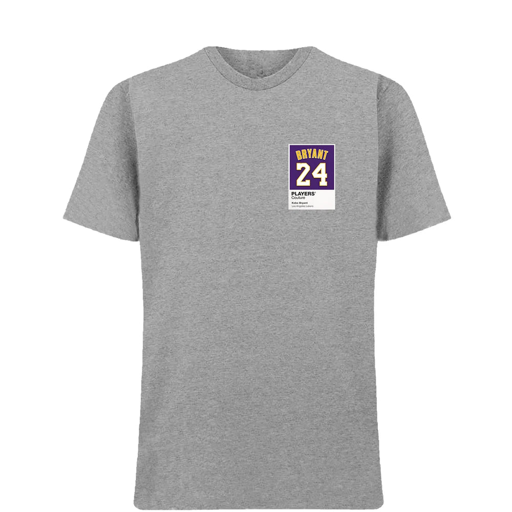 Kobe Bryant 24 t-shirt – purple men's t-shirt featuring the Kobe Bryant 24 Players Couture logo