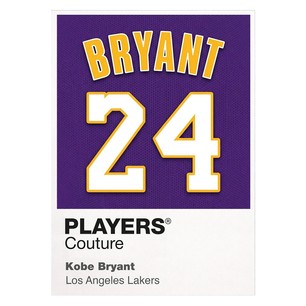 Kobe Bryant 24 Jersey Frame Men's T-Shirt – purple close-up detail shot of the Kobe Bryant Players Couture logo design