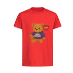 Kobe Bryant Bear Logo Players Couture Kids T-Shirt Red