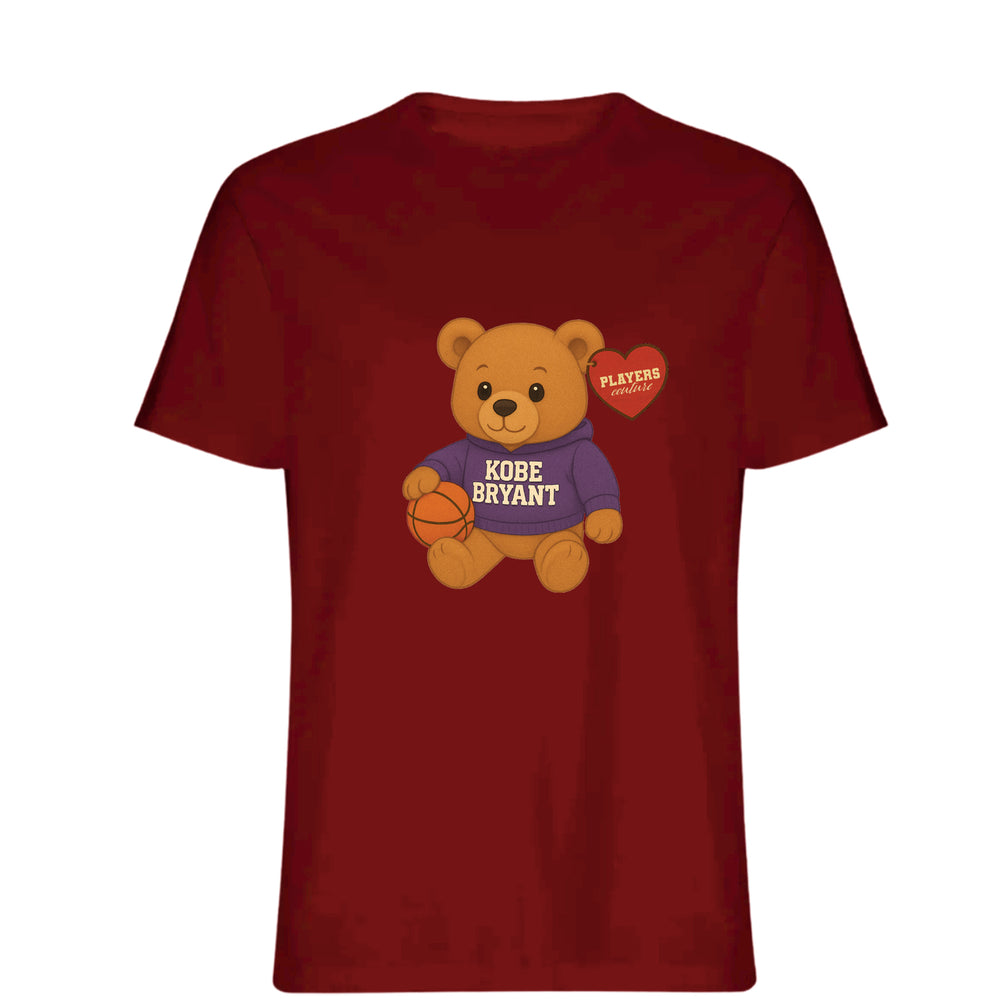 Kobe Bryant Bear Logo Players Couture Mens T-Shirt Red