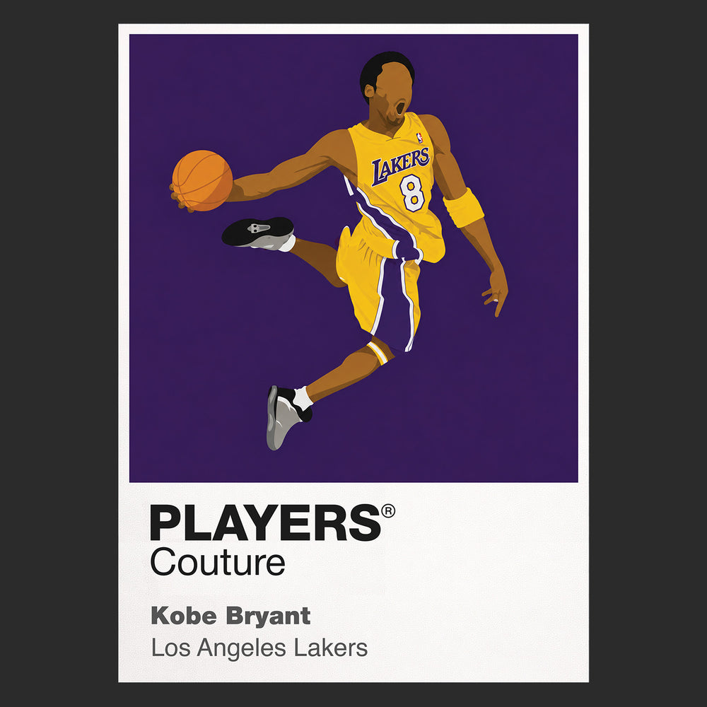 Kobe Bryant Lakers 8 Basketball Icon Frame Men's T-Shirt