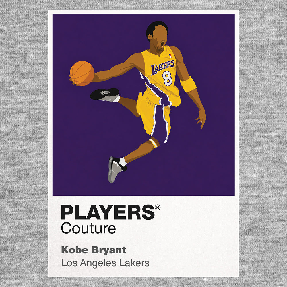 Kobe Bryant Lakers 8 Basketball Icon Frame Men's T-Shirt