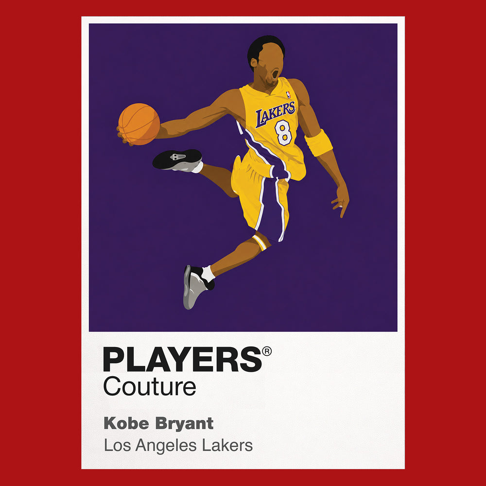 Kobe Bryant Lakers 8 Basketball Icon Frame Men's T-Shirt
