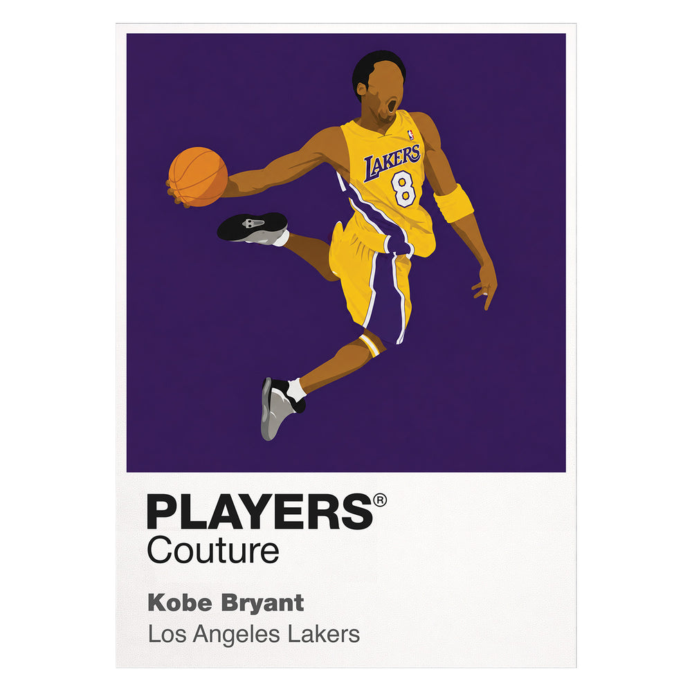 Kobe Bryant Lakers 8 Basketball Icon Frame Men's T-Shirt