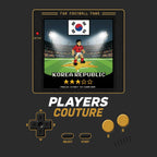 Korea Republic World Cup 8-Bit Men's T-Shirt retro gaming football design by Players Couture