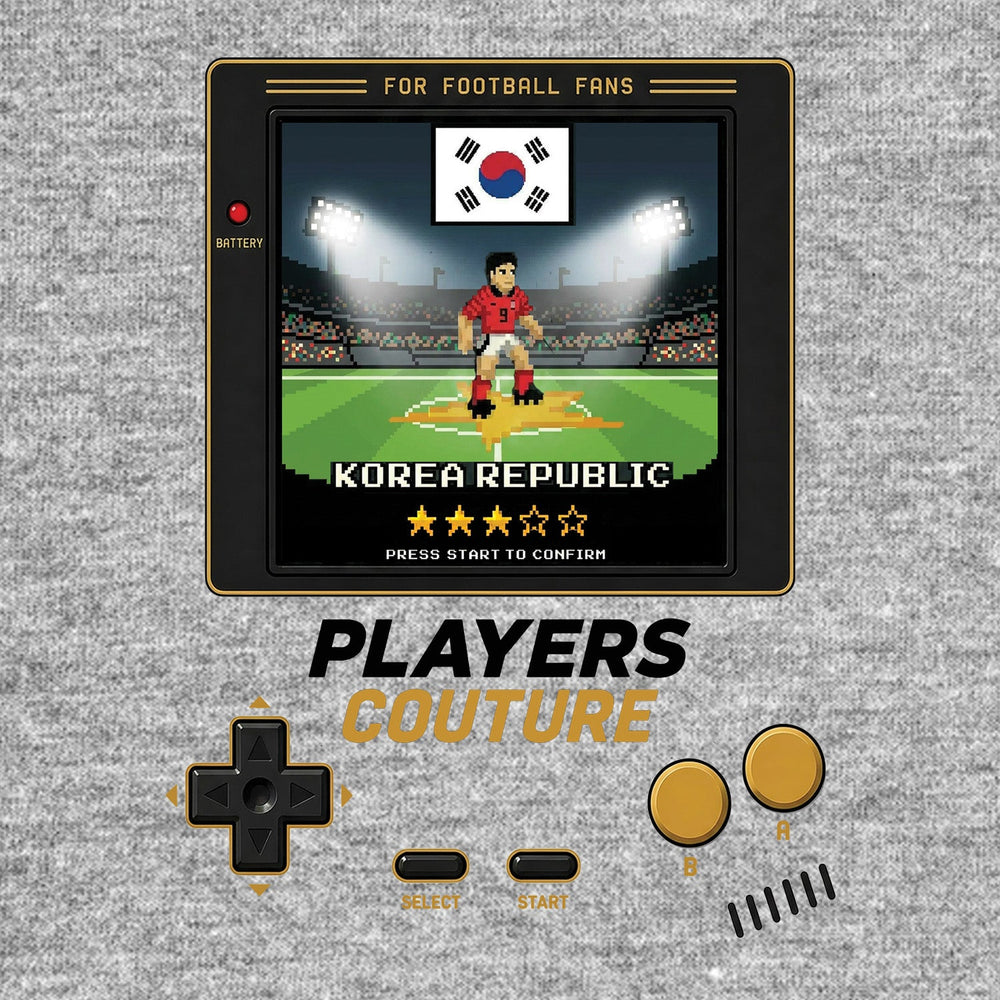 Korea Republic World Cup 8-Bit Men's Hoodie retro gaming football design by Players Couture