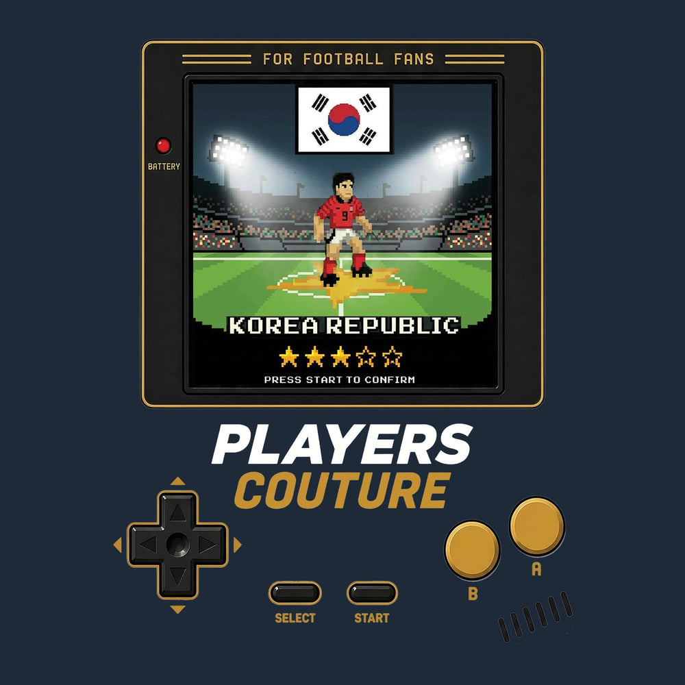 Korea Republic World Cup 8-Bit Kids Hoodie retro gaming football design by Players Couture