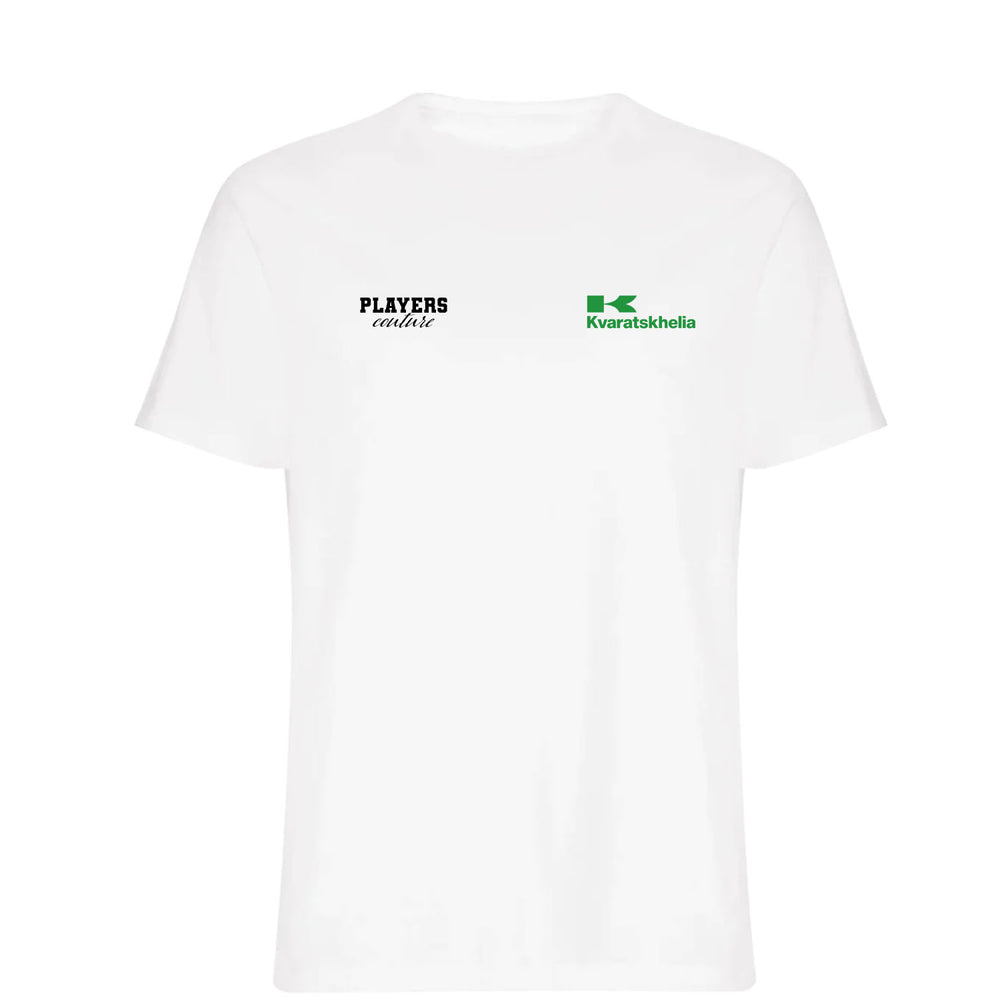 Khvicha Kvaratskhelia Logo Players Couture Men's T-Shirt White