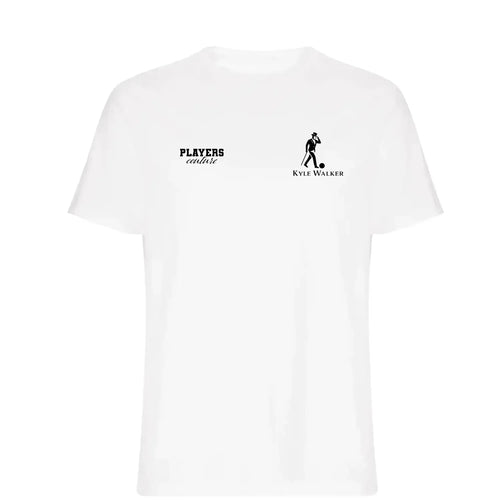 Kyle Walker t-shirt – white men's t-shirt featuring the Kyle Walker Players Couture logo