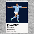 Kyle Walker Manchester City grey Icon Frame artwork detail