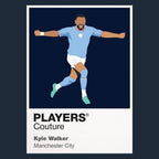 Kyle Walker Manchester City navy Icon Frame artwork detail