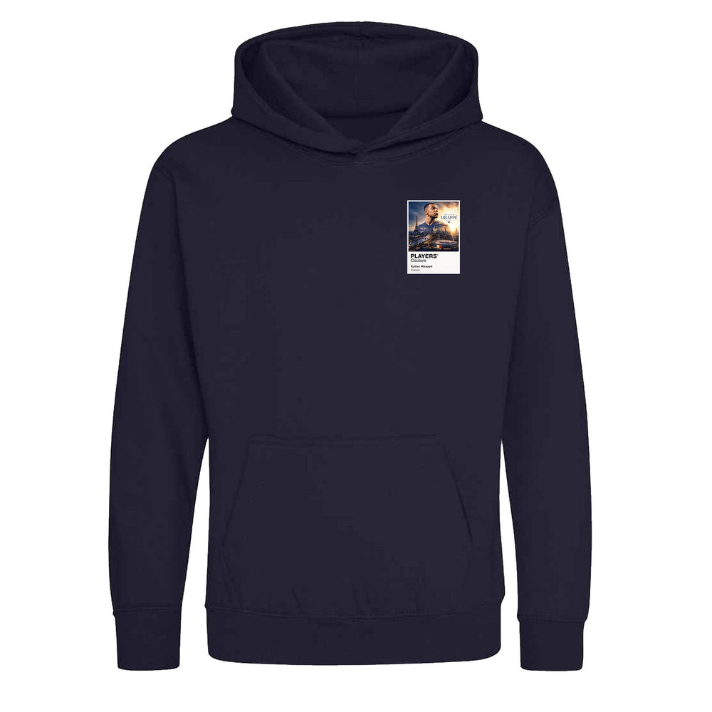Kylian Mbappe France Atlas Frame White kids hoodie by Players Couture