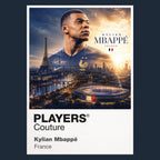 Kylian Mbappe France Atlas Frame artwork by Players Couture