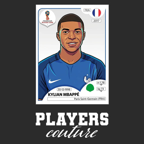 Kylian Mbappe World Cup Sticker Men's Hoodie – kylian mbappe black Players Couture design