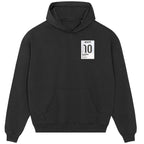 Kylian Mbappe 10 Football hoodie – black men's hoodie featuring the Kylian Mbappe 10 Football Players Couture logo