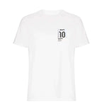 Kylian Mbappe 10 Football t-shirt – white men's t-shirt featuring the Kylian Mbappe 10 Football Players Couture logo