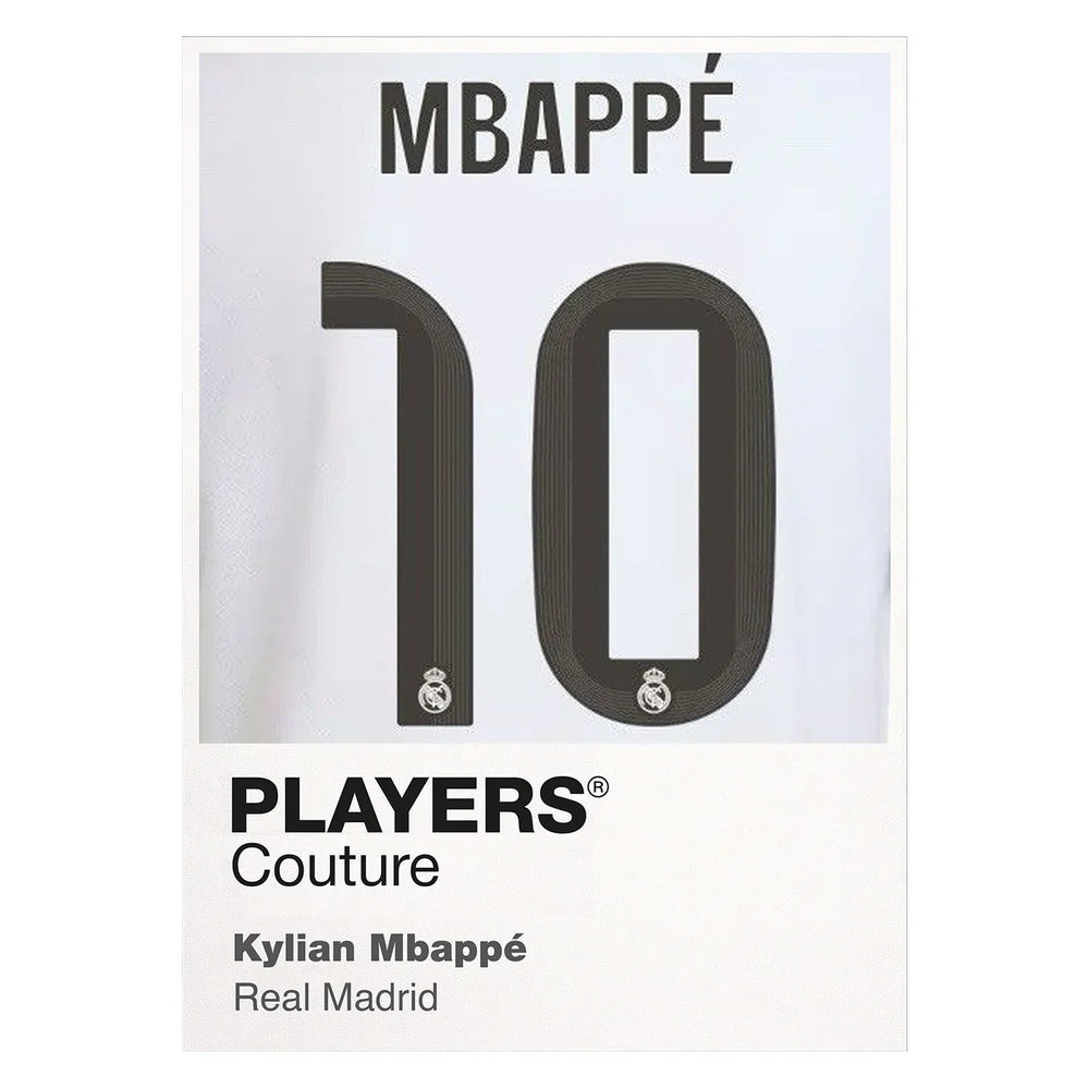 Kylian Mbappe 10 Football Shirt Frame Men's Hoodie – white close-up detail shot of the Kylian Mbappe 10 Football Players