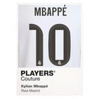 Kylian Mbappe 10 Football Shirt Frame Men's Hoodie – white close-up detail shot of the Kylian Mbappe 10 Football Players