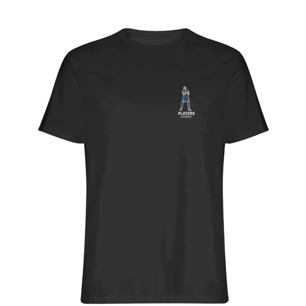 Kylian Mbappe t-shirt – black men's t-shirt featuring the Kylian Mbappe Players Couture logo