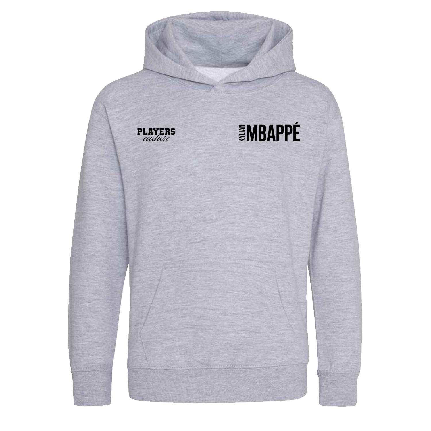 Kylian Mbappe Logo Players Couture Kids Hoodie Gray