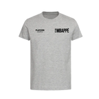 Kylian Mbappe t-shirt – grey kids' t-shirt featuring the Kylian Mbappe Players Couture logo