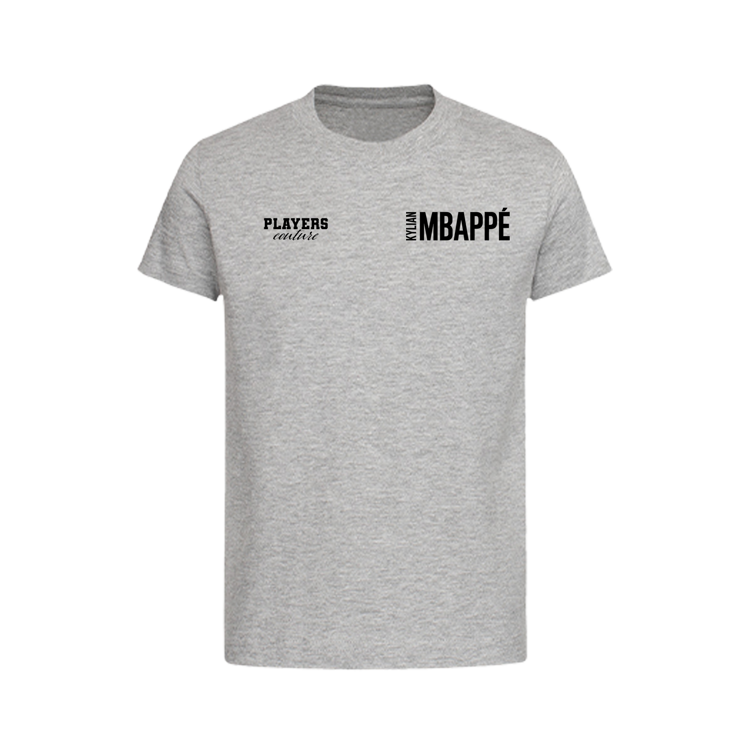 Kylian Mbappe Logo Players Couture Kids T-Shirt Gray