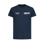 Kylian Mbappe t-shirt – navy kids' t-shirt featuring the Kylian Mbappe Players Couture logo