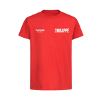 Kylian Mbappe t-shirt – red kids' t-shirt featuring the Kylian Mbappe Players Couture logo