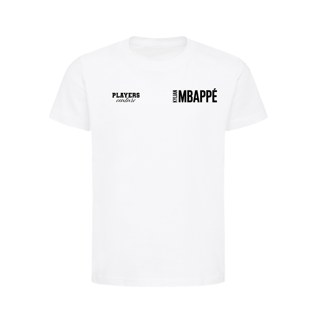 Kylian Mbappe Logo Players Couture Kids T-Shirt White
