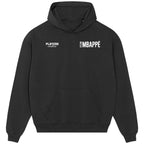 Kylian Mbappe hoodie – black men's hoodie featuring the Kylian Mbappe Players Couture logo