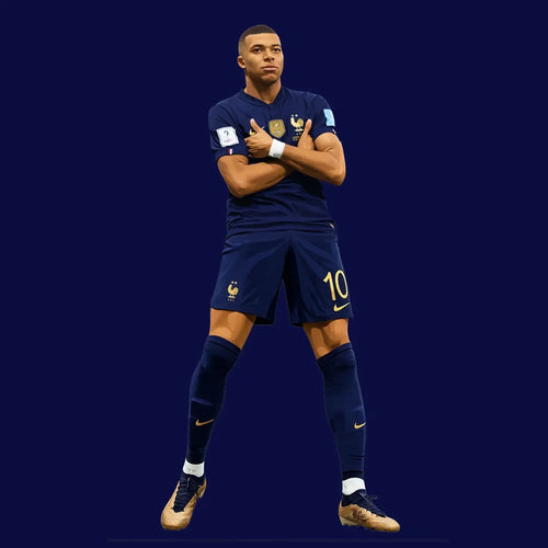 Kylian Mbappe Icon Men's Navy T-Shirt - Icon Design
