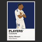 Kylian Mbappe Real Madrid Icon Frame Kids T-Shirt — Black Artwork