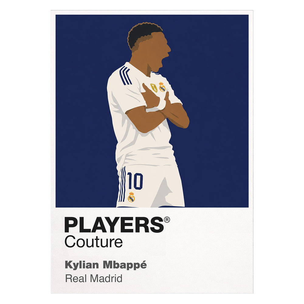 Kylian Mbappe Real Madrid Icon Frame — White