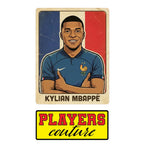 Kylian Mbappe 2026 Style World Cup Sticker Men's T-Shirt – close-up detail shot of the Kylian Mbappe 2026 Style World Cup