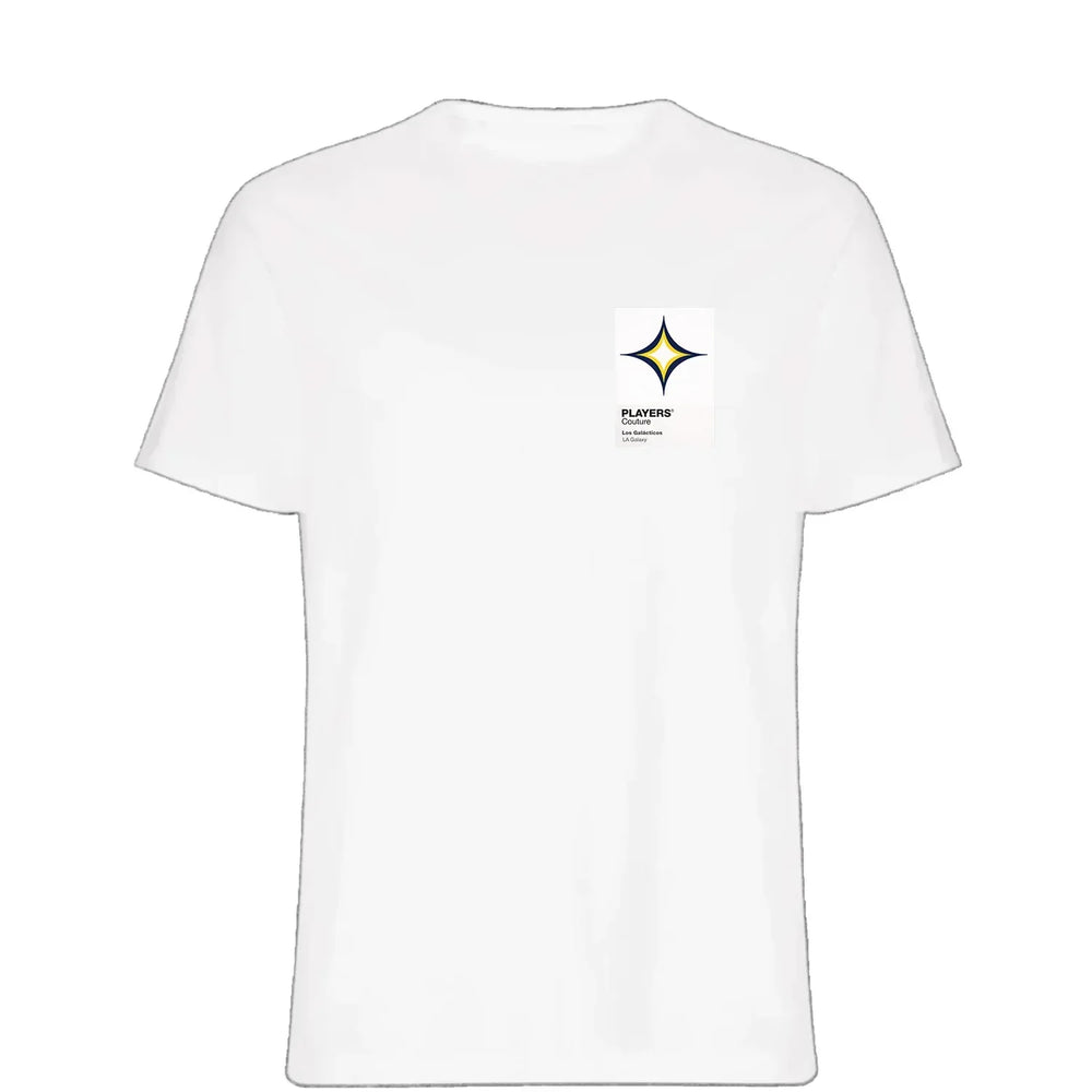 LA Galaxy t-shirt – white men's t-shirt featuring the LA Galaxy Players Couture logo