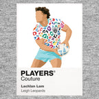 Lachlan Lam Leigh Leopards rugby league hoodie grey